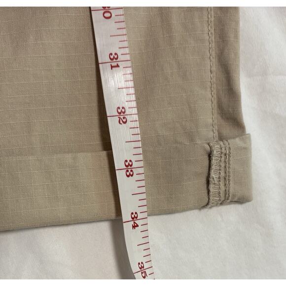 Eddie Bauer Women’s Size 14 Pants Slightly curvy crop Tan Khaki Outdoor Hiking - Picture 11 of 12